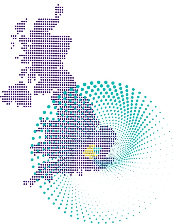 UK Map highlighting East London